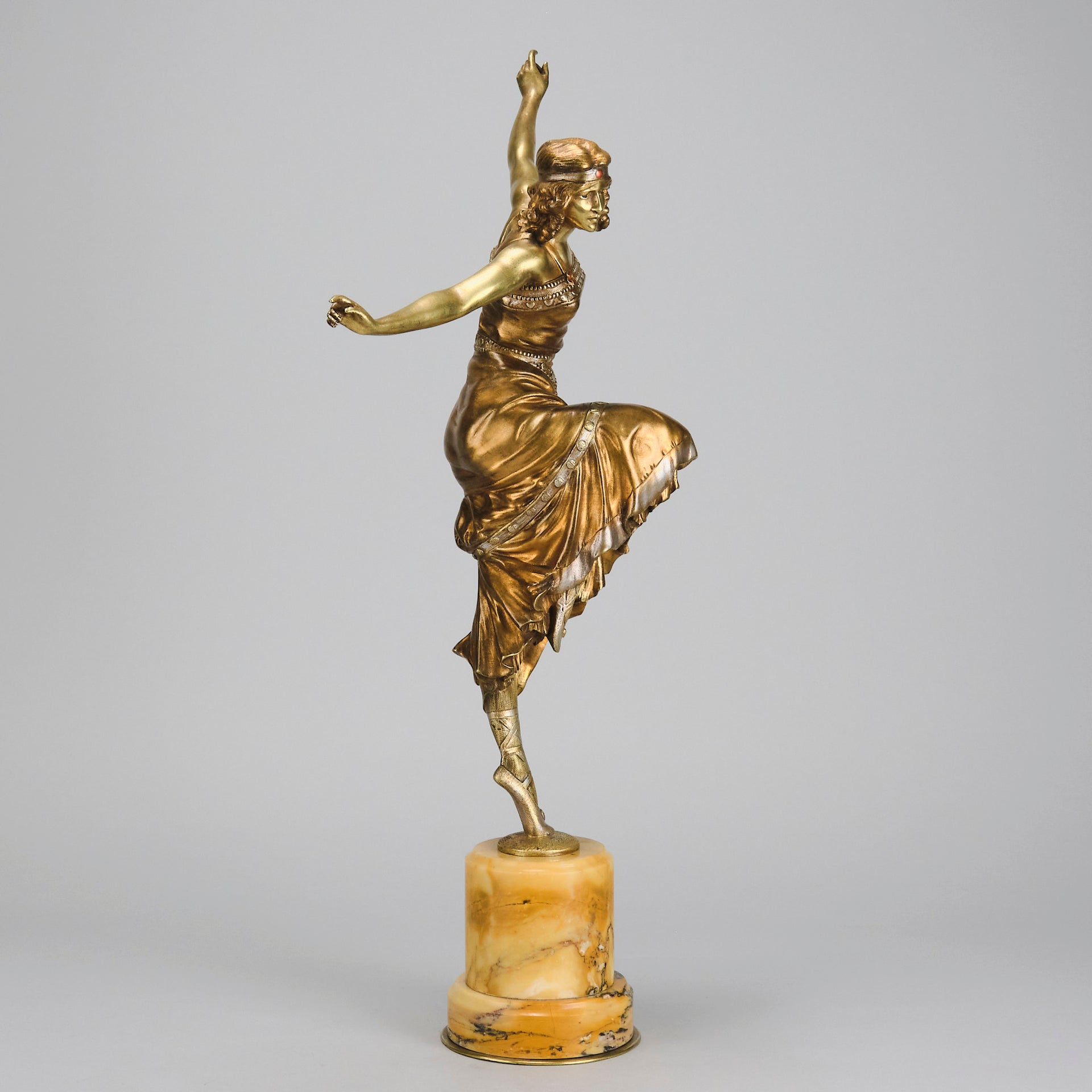 Russian Dancer - Paul Philippe - Art deco figurines - Art Deco Sculpture - Art Deco Bronze Figurines - Art Deco Bronze Lady - Hickmet Fine Arts