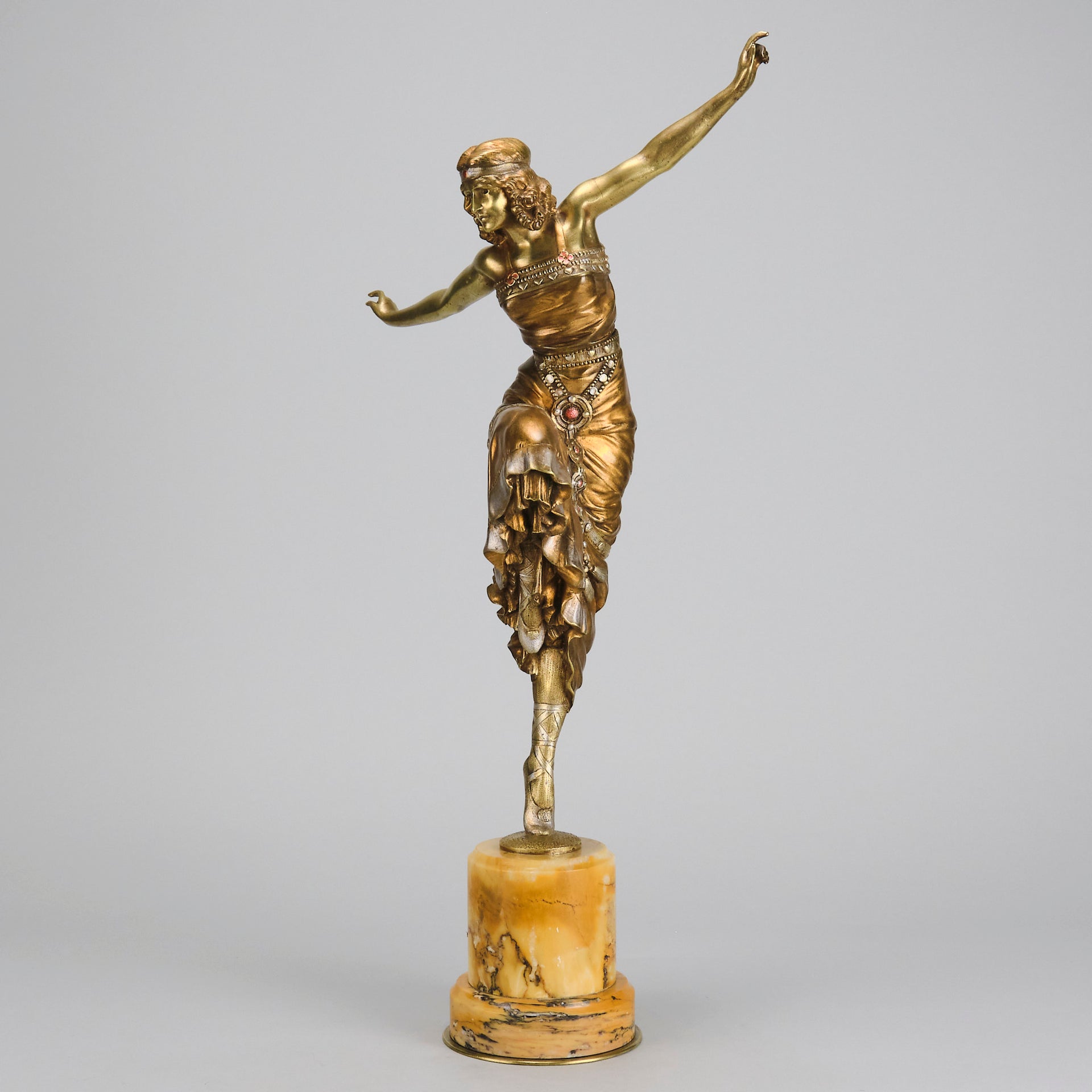 Russian Dancer - Paul Philippe - Art deco figurines - Art Deco Sculpture - Art Deco Bronze Figurines - Art Deco Bronze Lady - Hickmet Fine Arts