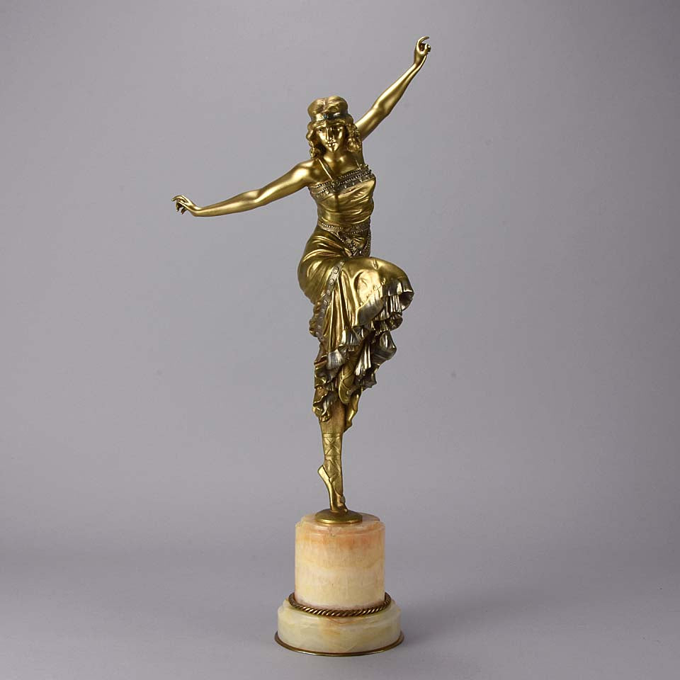 Art Deco Bronze 'Russian Dancer' by Paul Philippe