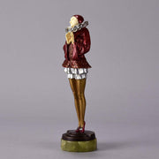 Paul Philippe "Pierette" Art Deco Bronze & Ivory Figure