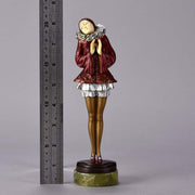 Paul Philippe "Pierette" Art Deco Bronze & Ivory Figure