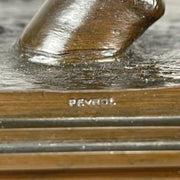 Bonheur bronze horse and jockey