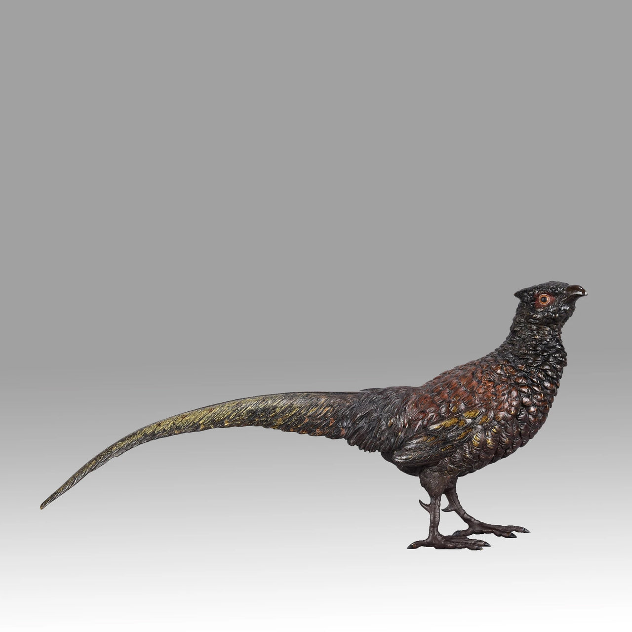 "Standing Pheasant" by Franz Bergman