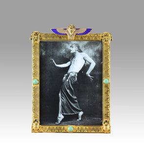 "Gilt Bronze Egyptienne Photo Frame"