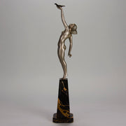 Le Faguays Messenger of Love - Art Deco sculptures for sale - Deco Bronze -  Hickmet Fine Arts