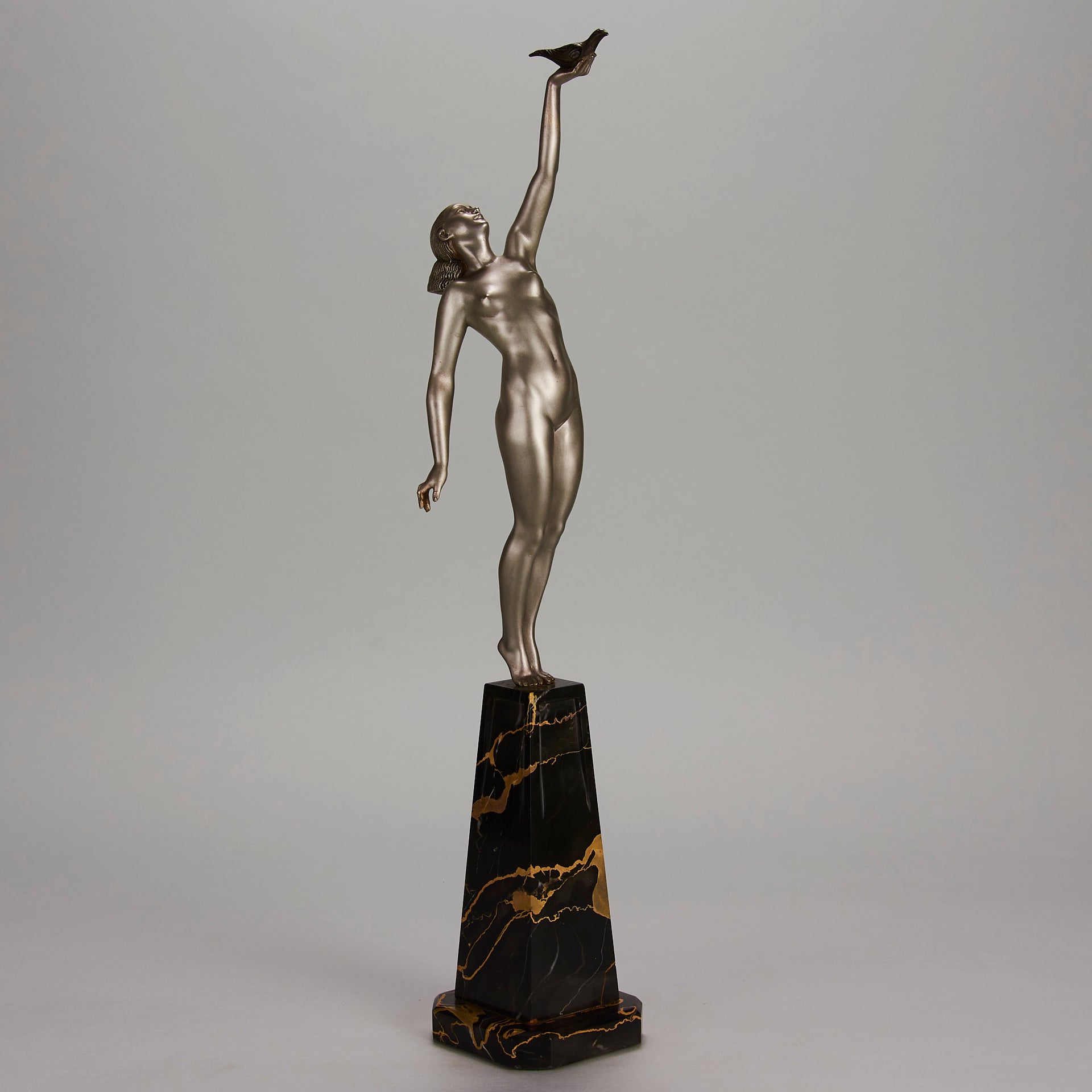 Le Faguays Messenger of Love - Art Deco sculptures for sale - Deco Bronze -  Hickmet Fine Arts