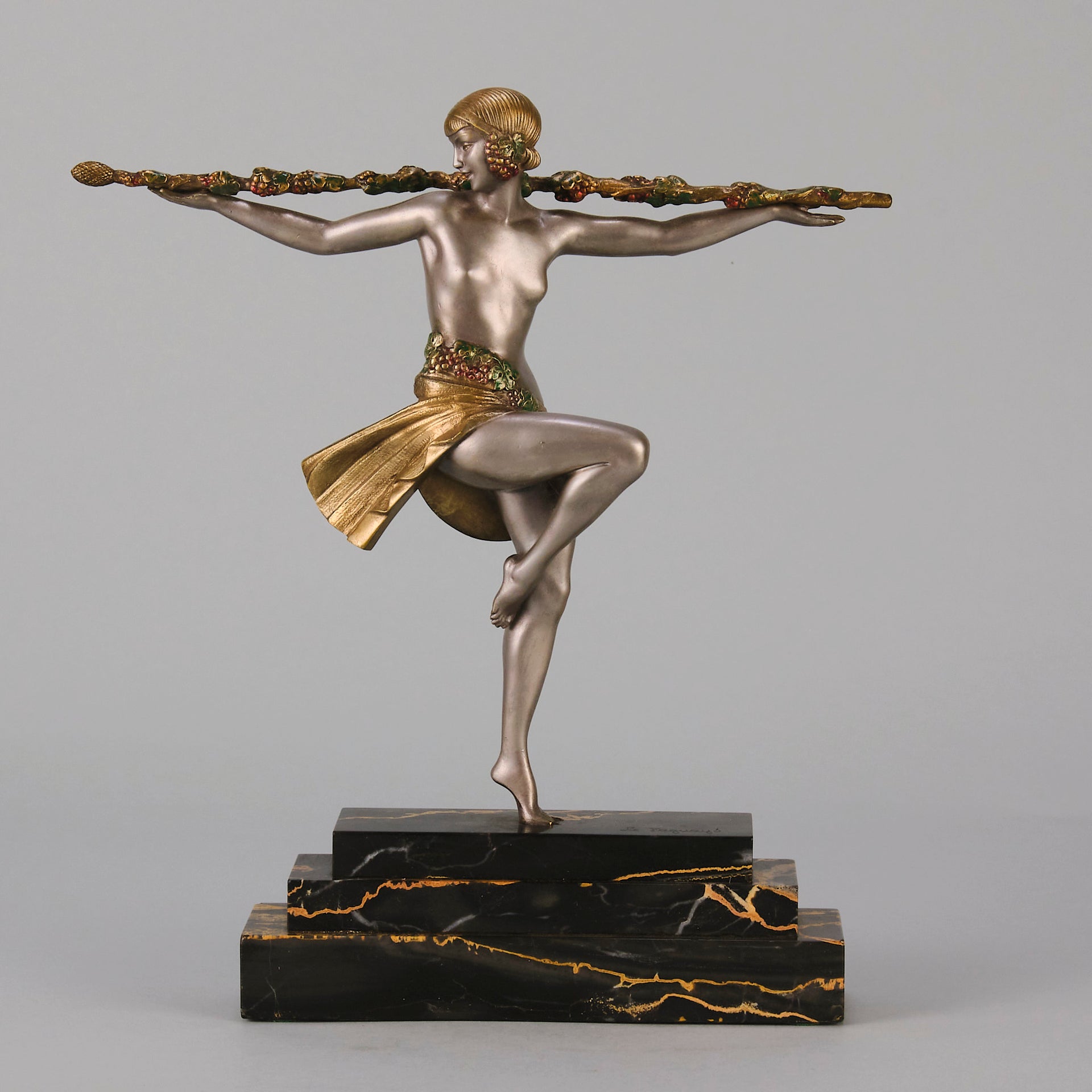  Pierre Le Faguays Bronze - Dancer of Thyrsus - Hickmet Fine Arts