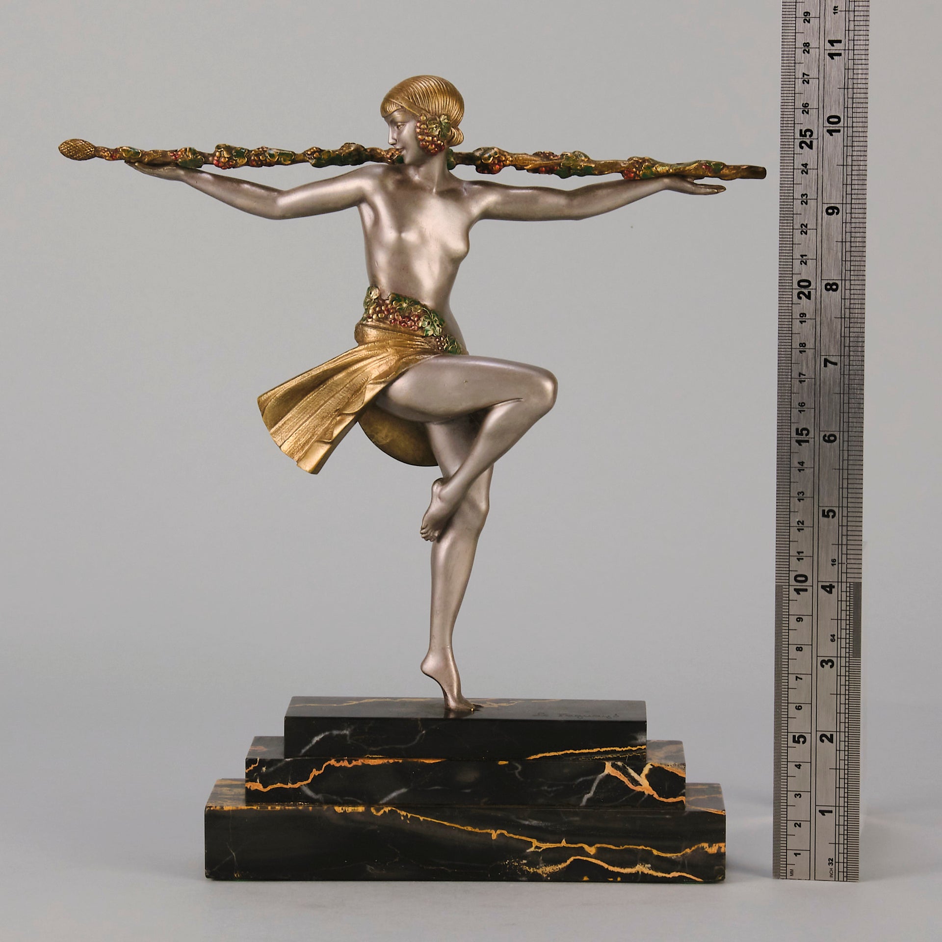  Pierre Le Faguays Bronze - Dancer of Thyrsus - Hickmet Fine Arts