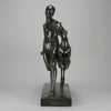 Art Deco Sculpture - Nymph & Deer by Pierre Traverse - Hickmet Fine Arts 