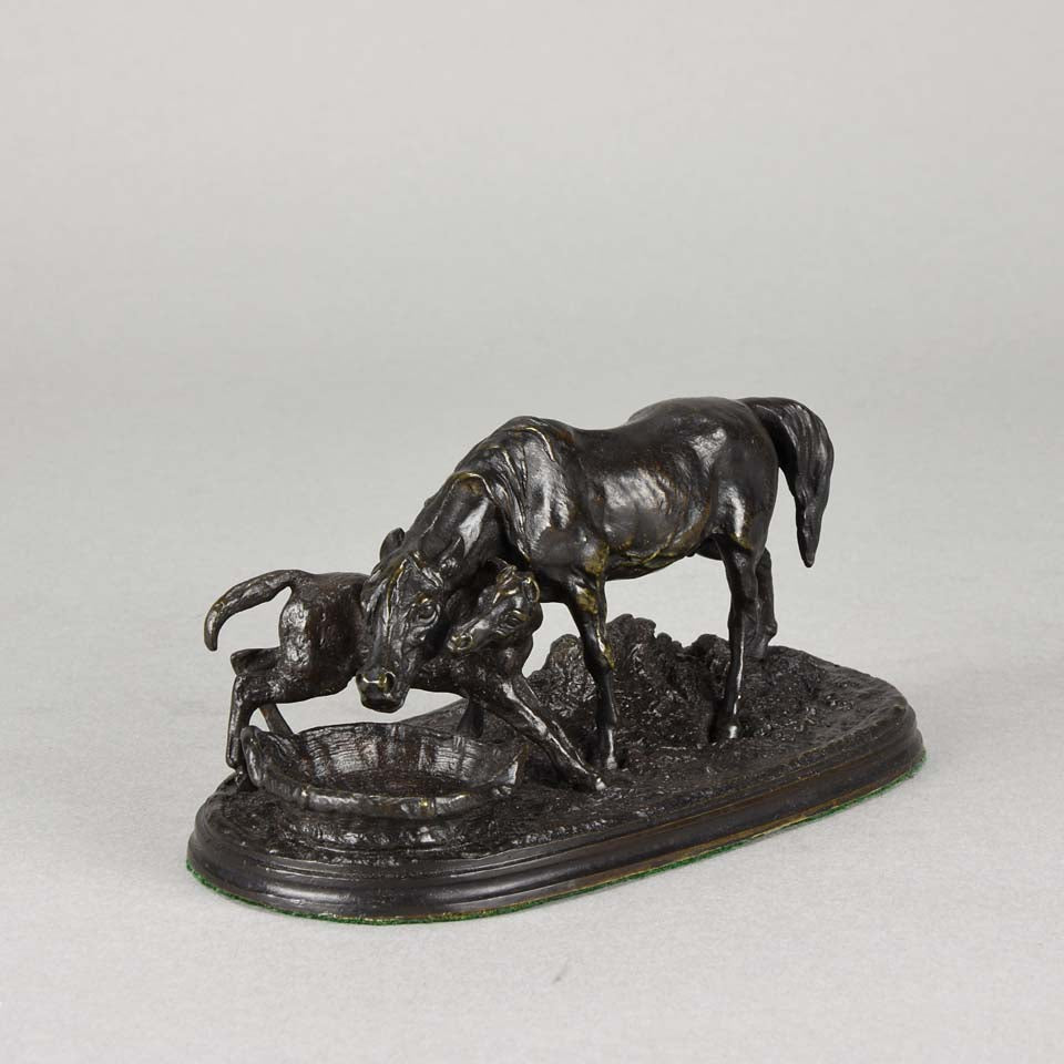 Mene Mare & Foal Animalier Bronze