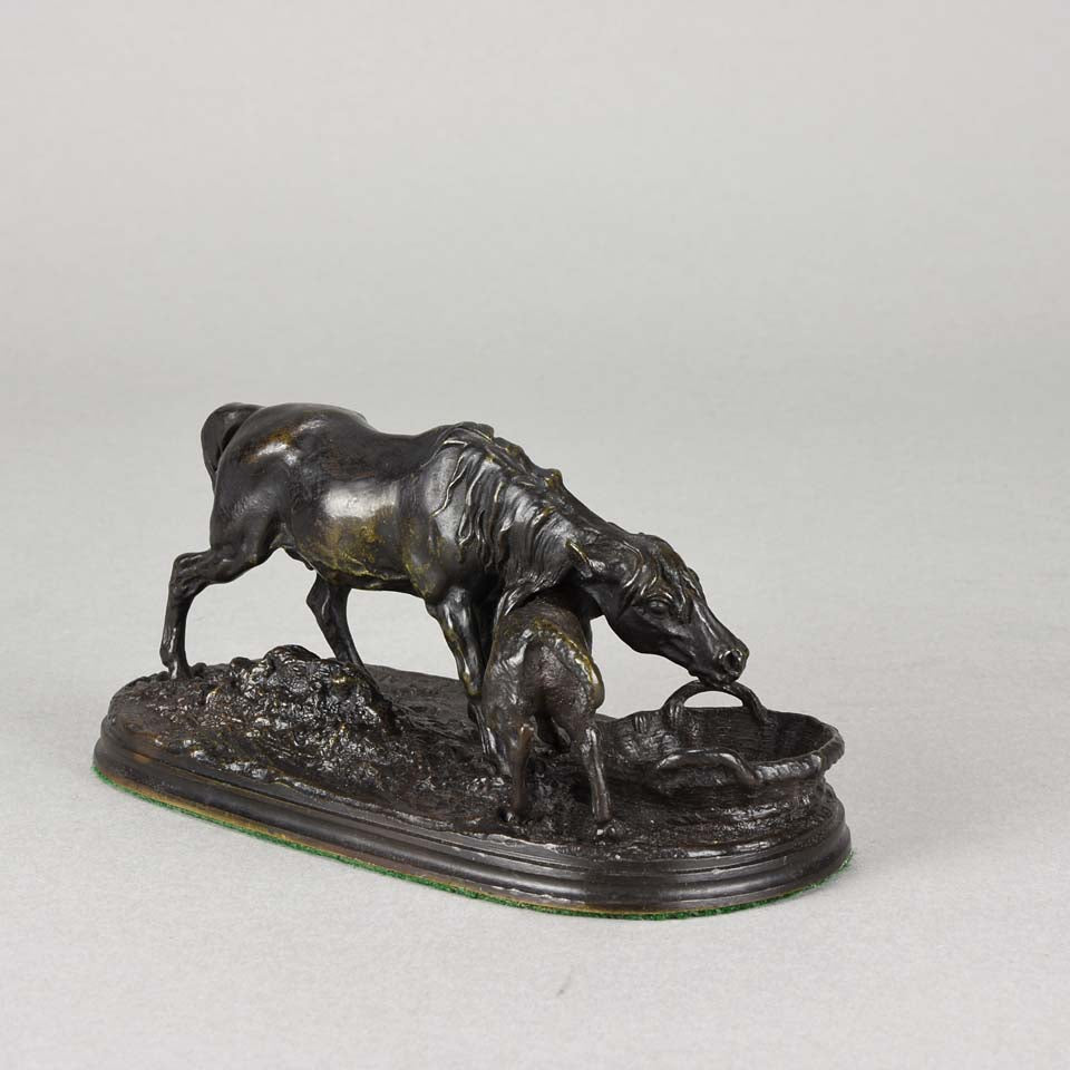 Mene Mare & Foal Animalier Bronze
