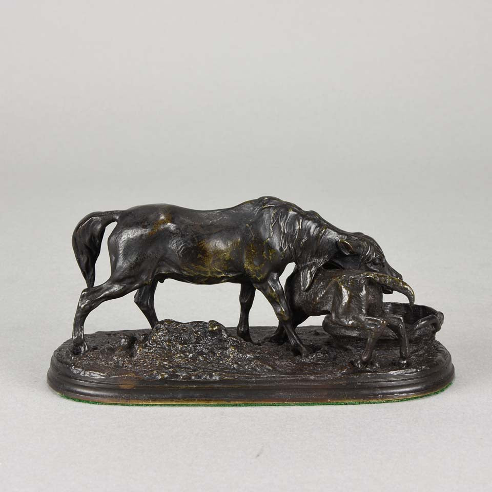 Mene Mare & Foal Animalier Bronze