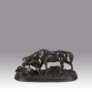 Mene Mare & Foal Animalier Bronze