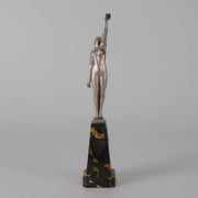 Messenger of Love - Pierre Le Faguays - Art deco figurines - Art Deco Sculpture - Bronze statues for sale - Bronze sculptures for sale - Art Deco Bronze - art deco bronze lady - Hickmet Fine Arts