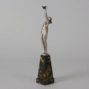 Messenger of Love - Pierre Le Faguays - Art deco figurines - Art Deco Sculpture - Bronze statues for sale - Bronze sculptures for sale - Art Deco Bronze - art deco bronze lady - Hickmet Fine Arts