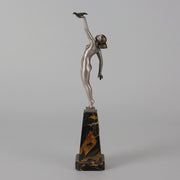 Messenger of Love - Pierre Le Faguays - Art deco figurines - Art Deco Sculpture - Bronze statues for sale - Bronze sculptures for sale - Art Deco Bronze - art deco bronze lady - Hickmet Fine Arts