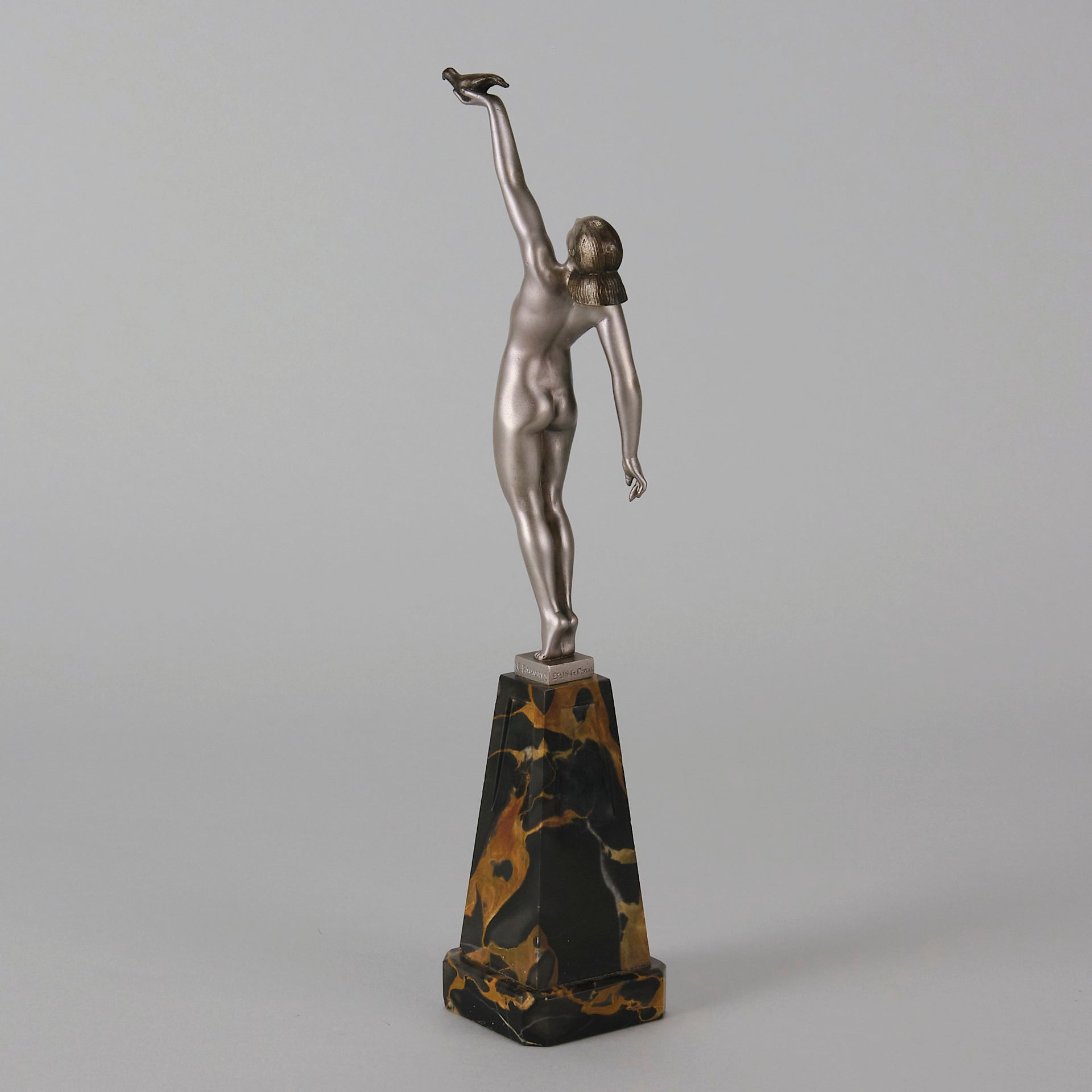 Messenger of Love - Pierre Le Faguays - Art deco figurines - Art Deco Sculpture - Bronze statues for sale - Bronze sculptures for sale - Art Deco Bronze - art deco bronze lady - Hickmet Fine Arts