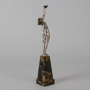 Messenger of Love - Pierre Le Faguays - Art deco figurines - Art Deco Sculpture - Bronze statues for sale - Bronze sculptures for sale - Art Deco Bronze - art deco bronze lady - Hickmet Fine Arts