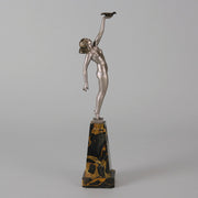 Messenger of Love - Pierre Le Faguays - Art deco figurines - Art Deco Sculpture - Bronze statues for sale - Bronze sculptures for sale - Art Deco Bronze - art deco bronze lady - Hickmet Fine Arts