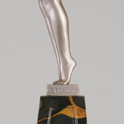 Messenger of Love - Pierre Le Faguays - Art deco figurines - Art Deco Sculpture - Bronze statues for sale - Bronze sculptures for sale - Art Deco Bronze - art deco bronze lady - Hickmet Fine Arts