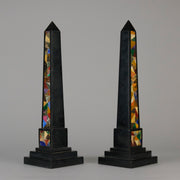 Pietra Dura Ashford Marble Obelisks