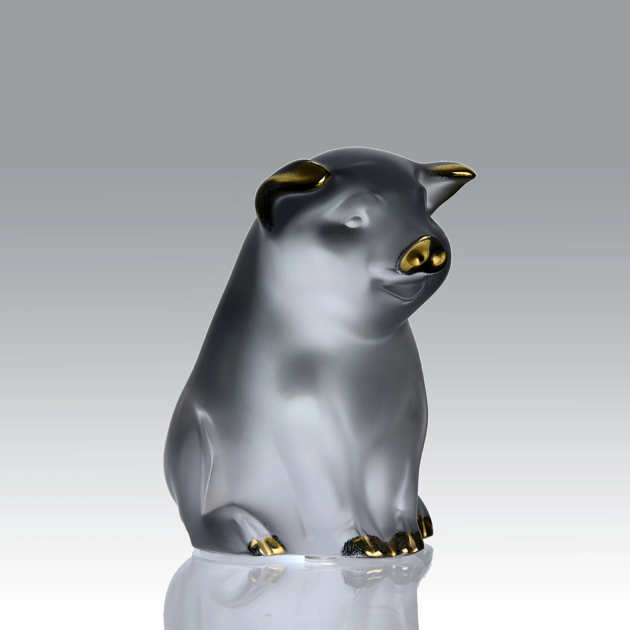 Lalique Pig  - Rene Lalique Glass - Hickmet Fine Arts - Lalique for sale