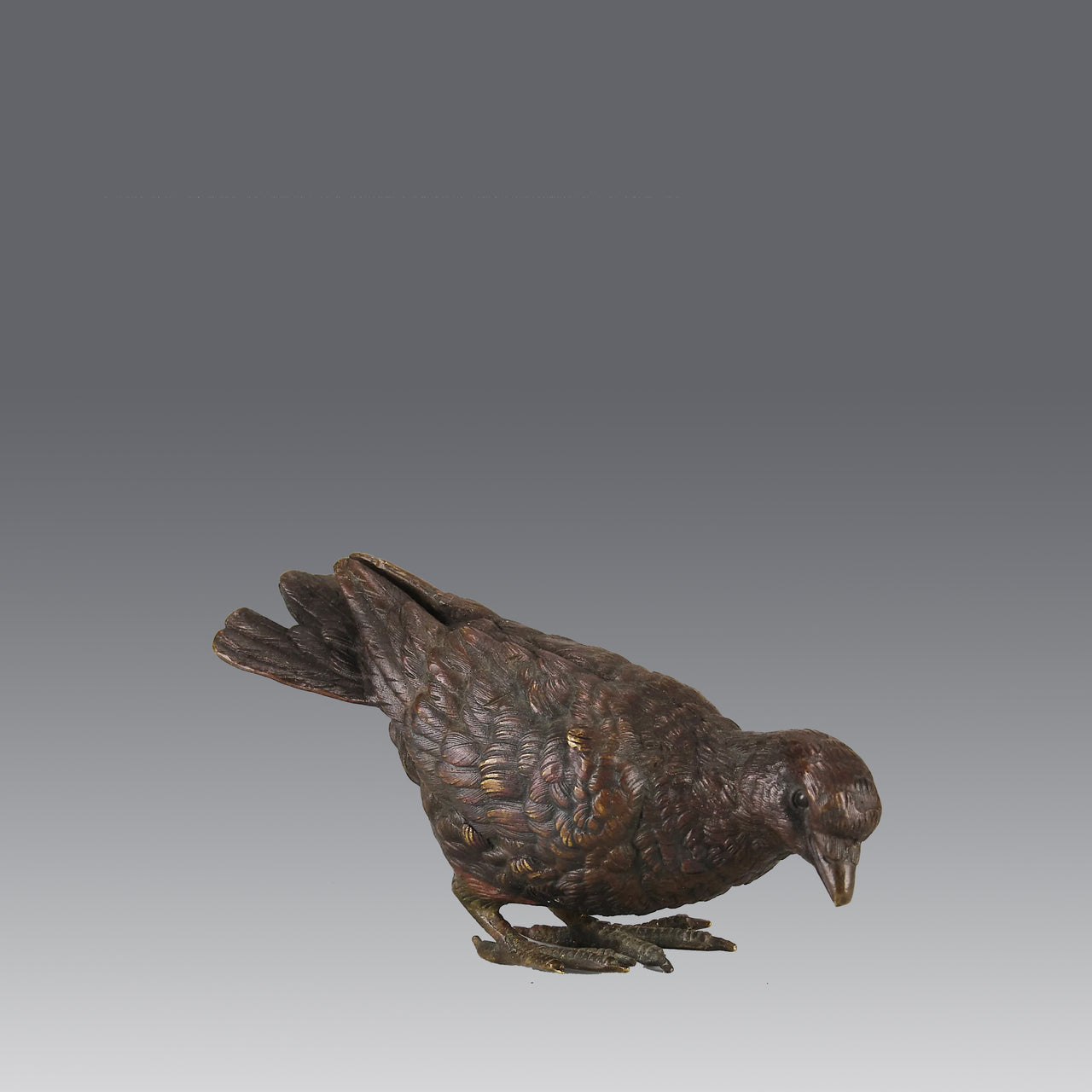 Vienna Bronze "Feeding Pigeon"