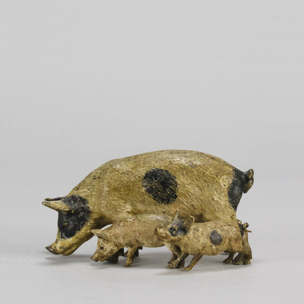 "Sow And Piglets" by Franz Bergman