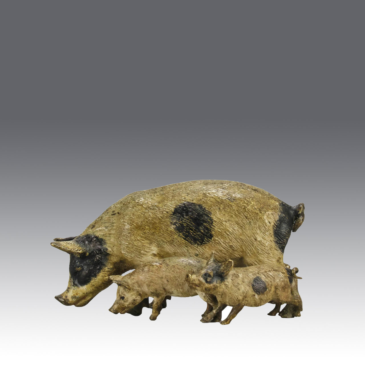 "Sow And Piglets" by Franz Bergman