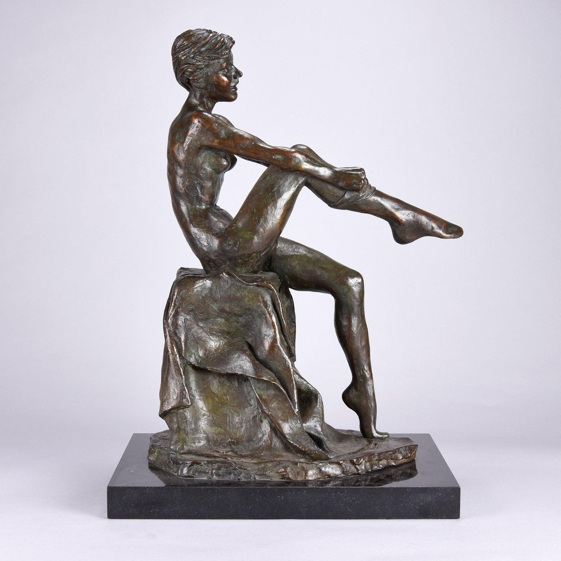 Enzo Plazotta - Girl With Stockings - Hickmet Fine Arts