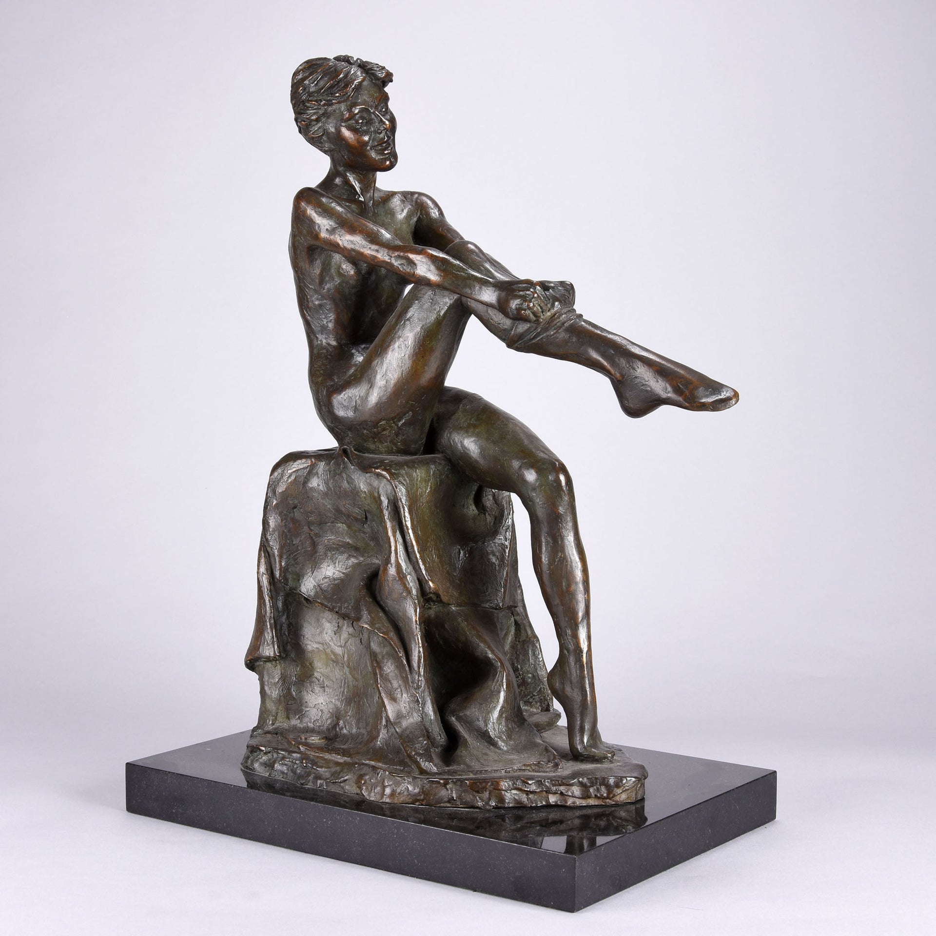 Enzo Plazotta - Girl With Stockings - Hickmet Fine Arts