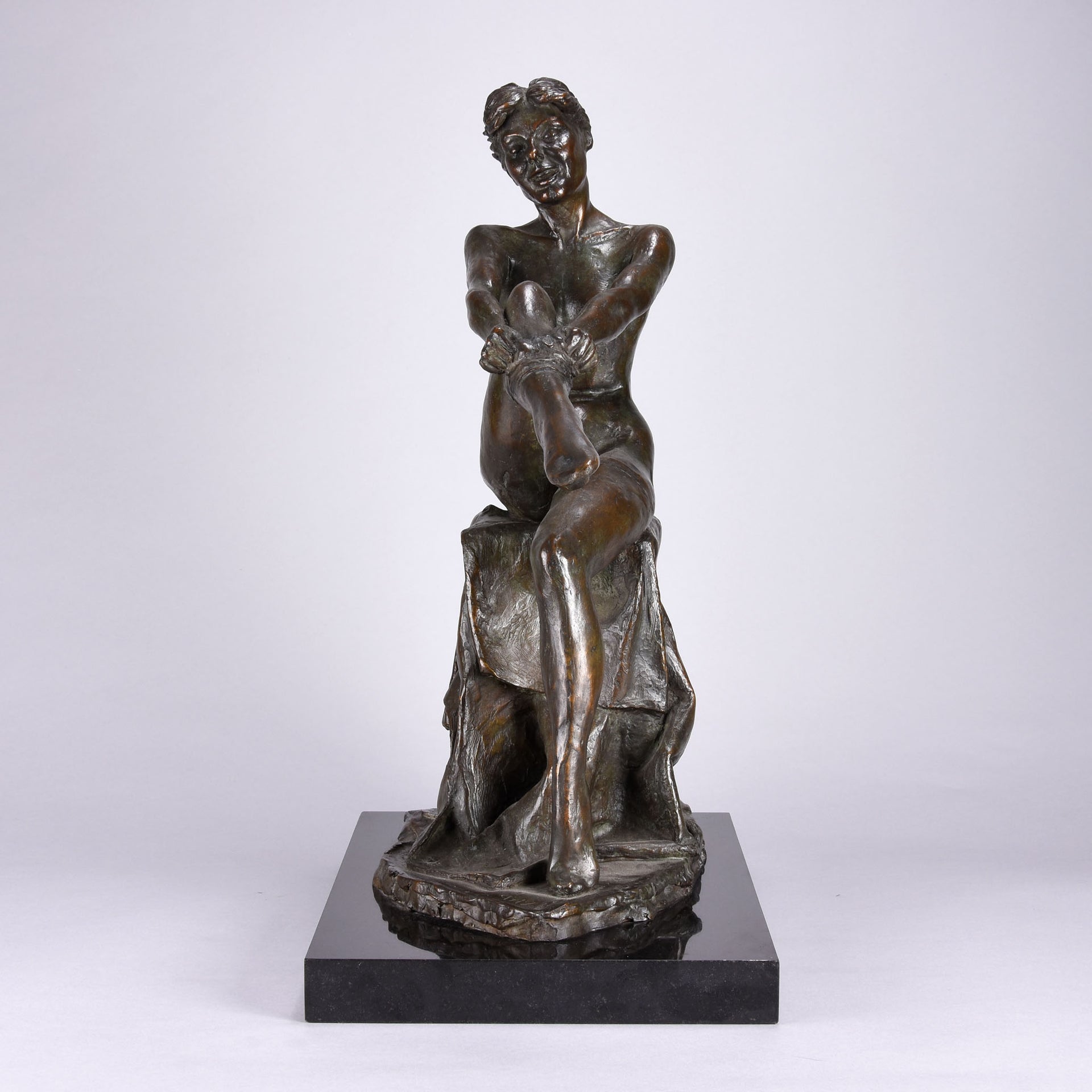 Enzo Plazotta - Girl With Stockings - Hickmet Fine Arts