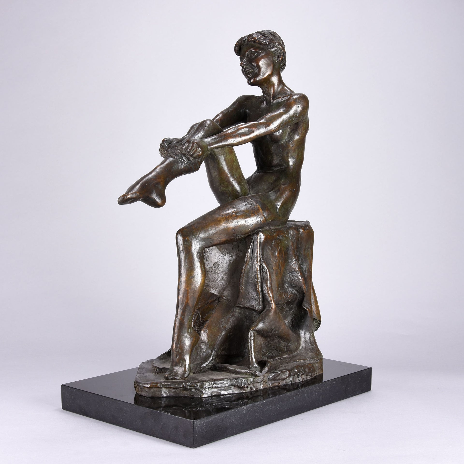 Enzo Plazotta - Girl With Stockings - Hickmet Fine Arts