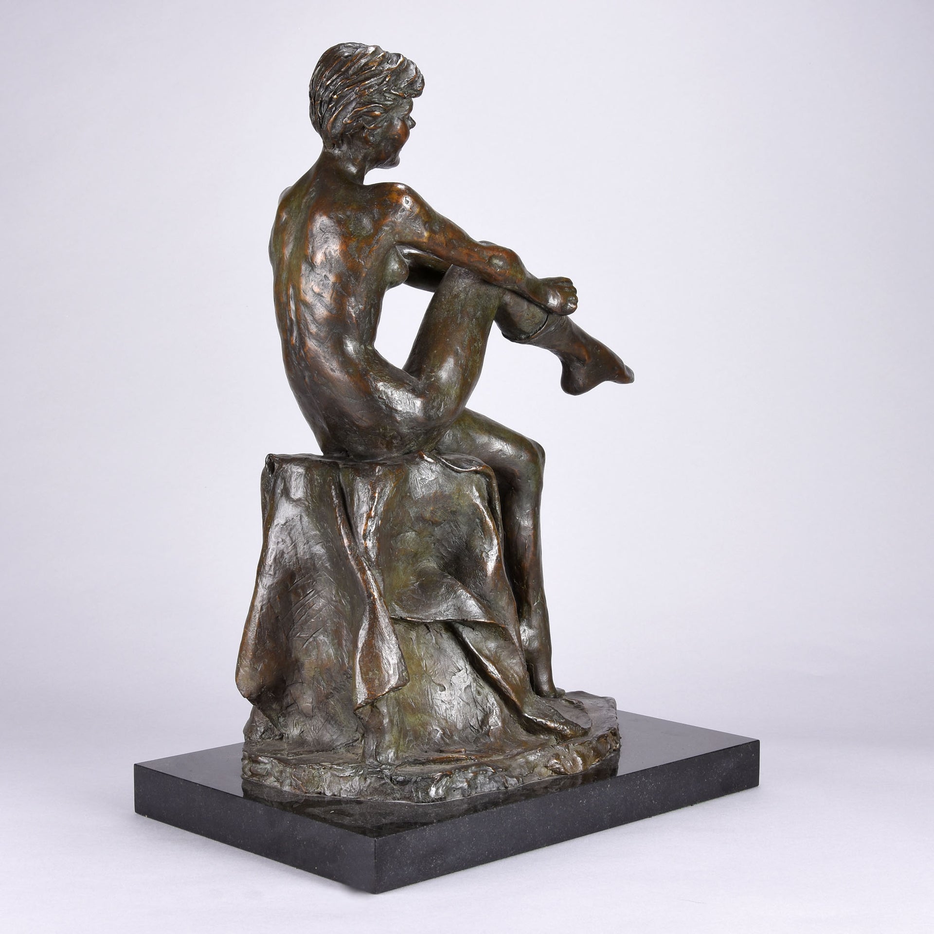 Enzo Plazotta - Girl With Stockings - Hickmet Fine Arts