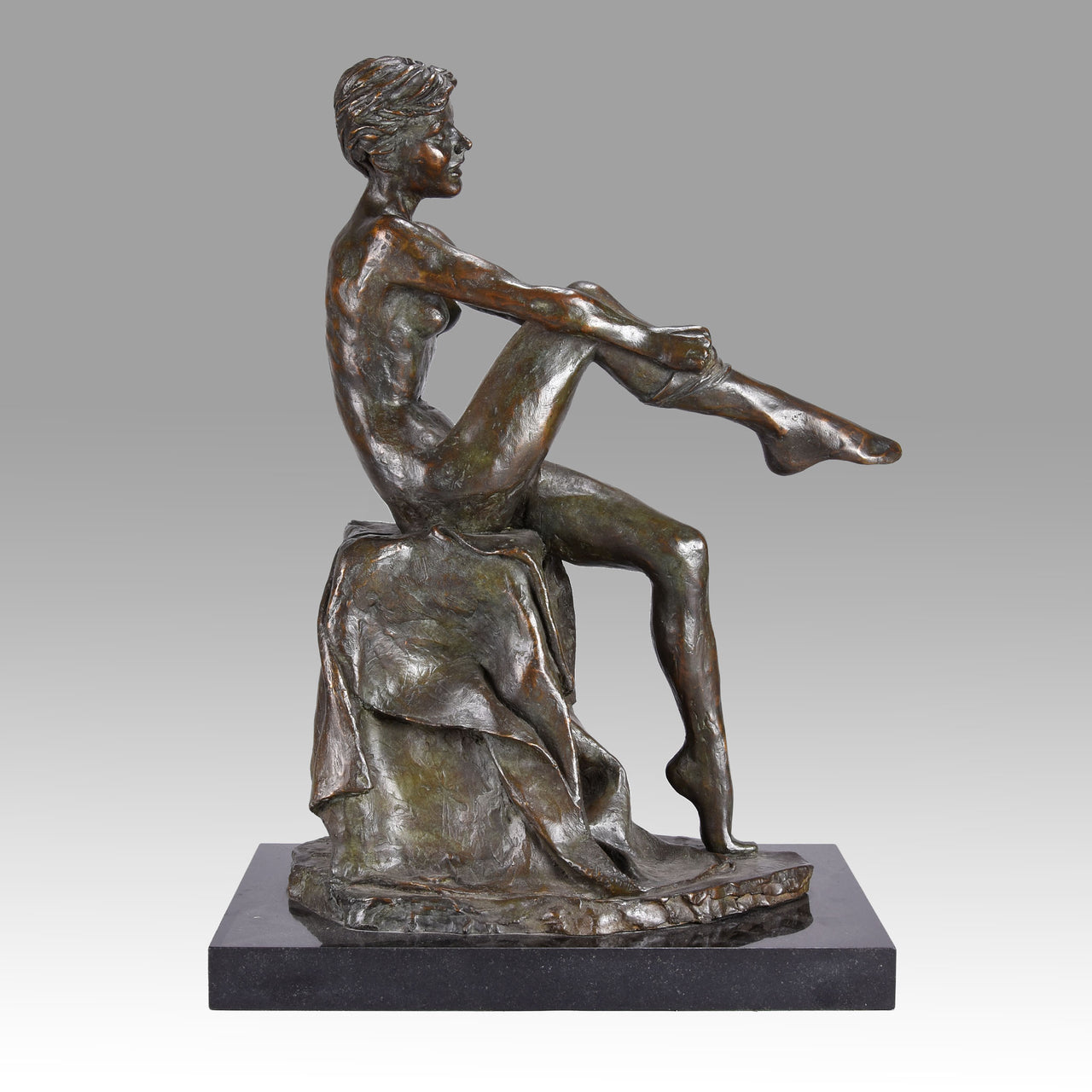 Enzo Plazotta - Girl With Stockings - Hickmet Fine Arts