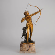 Art deco figurines – Diana with Hound – Prof Poertzel - Antique Bronze - Art Deco Sculpture - Bronze statues for sale - art deco statues 1930s - art deco bronze figurines - antique bronze figures - bronze figurines for sale - Art Deco Bronze - genuine art deco figurines - Art Deco Bronze Lady - Antique bronze statues - Antique bronze sculptures for sale - Art Deco sculptures for sale – Hickmet Fine Arts