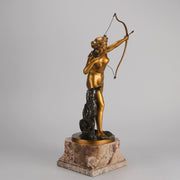 Art deco figurines – Diana with Hound – Prof Poertzel - Antique Bronze - Art Deco Sculpture - Bronze statues for sale - art deco statues 1930s - art deco bronze figurines - antique bronze figures - bronze figurines for sale - Art Deco Bronze - genuine art deco figurines - Art Deco Bronze Lady - Antique bronze statues - Antique bronze sculptures for sale - Art Deco sculptures for sale – Hickmet Fine Arts