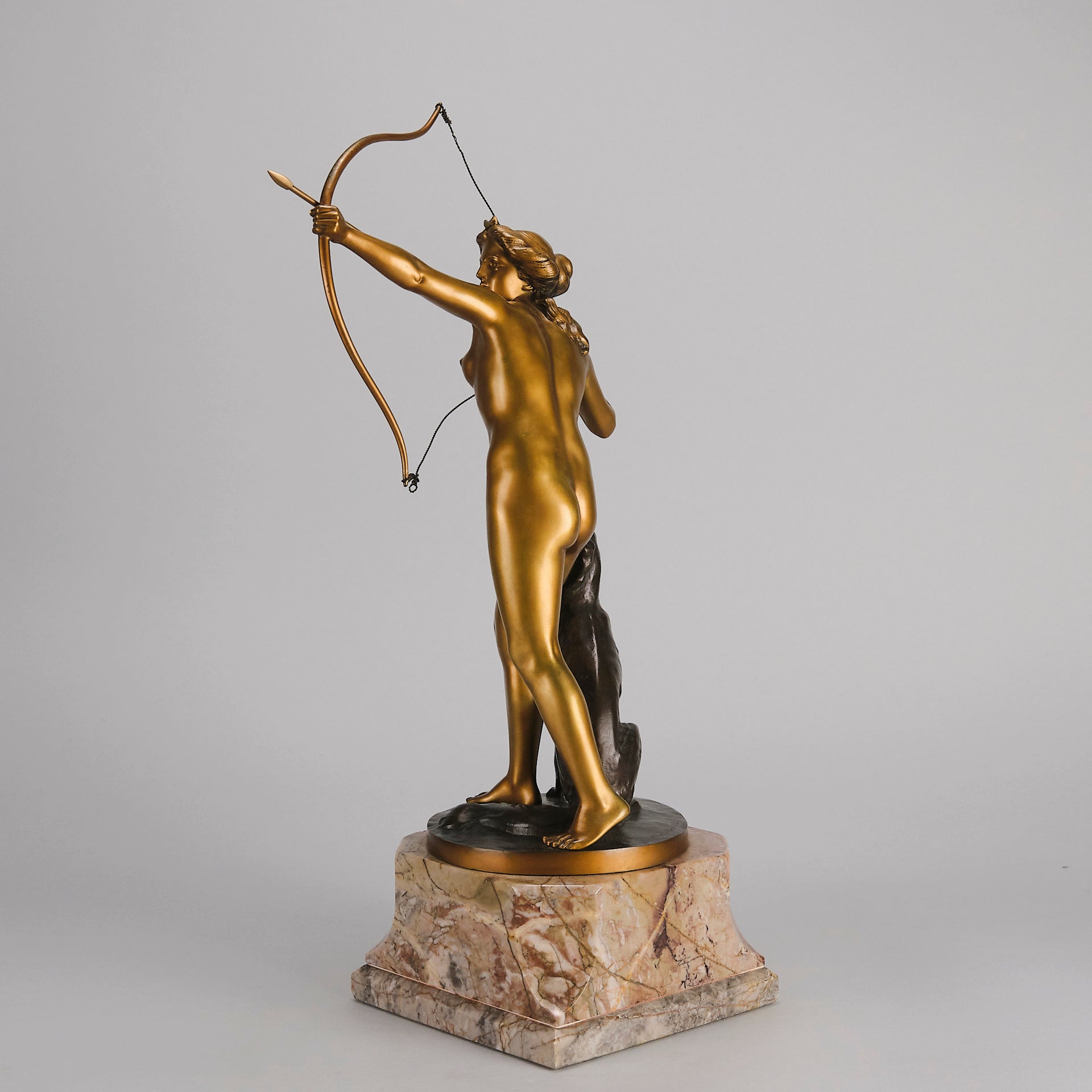 Art deco figurines – Diana with Hound – Prof Poertzel - Antique Bronze - Art Deco Sculpture - Bronze statues for sale - art deco statues 1930s - art deco bronze figurines - antique bronze figures - bronze figurines for sale - Art Deco Bronze - genuine art deco figurines - Art Deco Bronze Lady - Antique bronze statues - Antique bronze sculptures for sale - Art Deco sculptures for sale – Hickmet Fine Arts