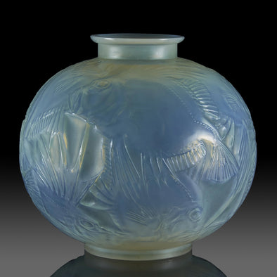 Rene lalique poissons vase - Lalique for sale - Lalique Glass for Sale - Rene Lalique Glass - Hickmet Fine Arts