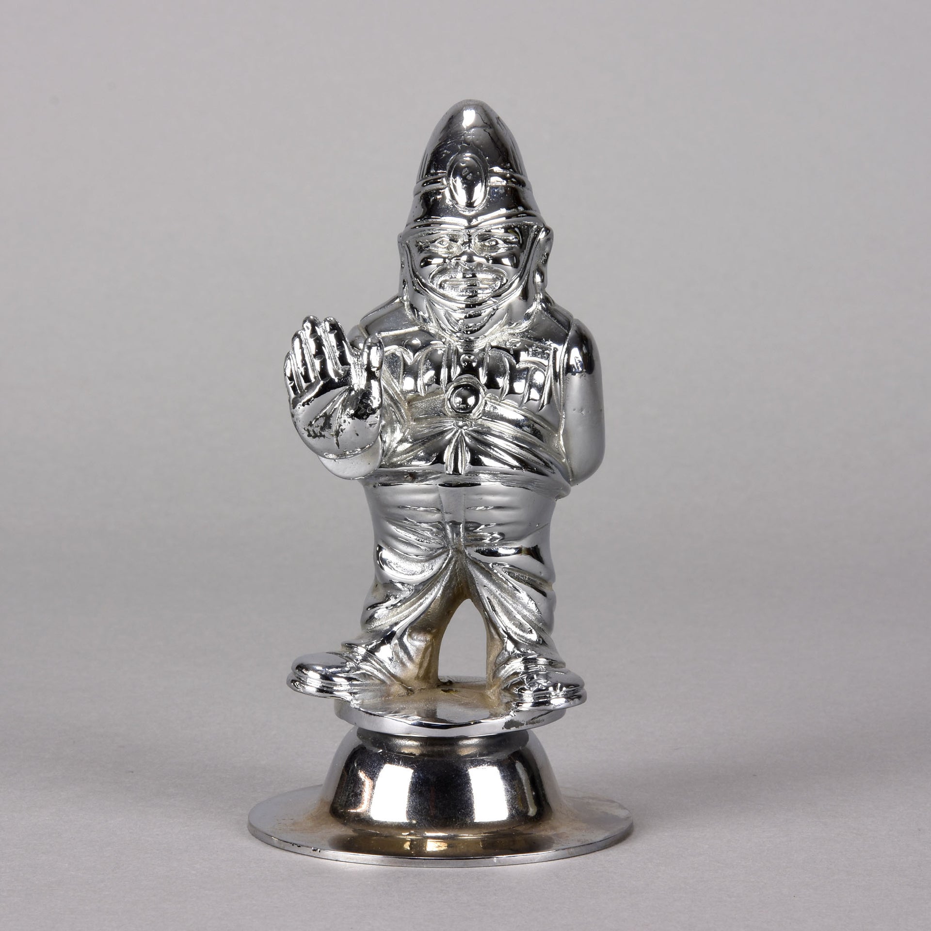 Policeman Car Mascot - Silver Plated - Hickmet Fine Arts