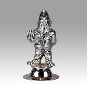 Policeman Car Mascot - Silver Plated - Hickmet Fine Arts