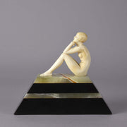 Ferdinand Preiss Thoughts - Art Deco Sculpture - Hickmet Fine Arts 