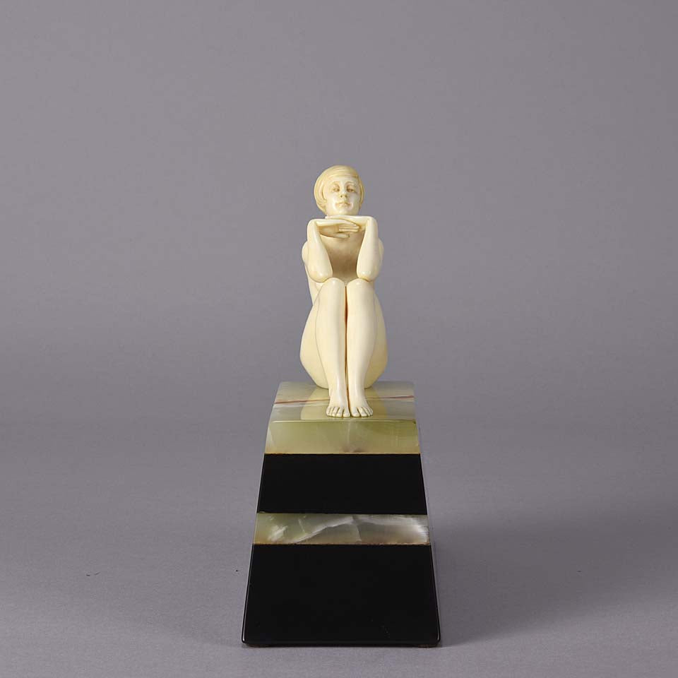 Ferdinand Preiss Thoughts - Art Deco Sculpture - Hickmet Fine Arts 