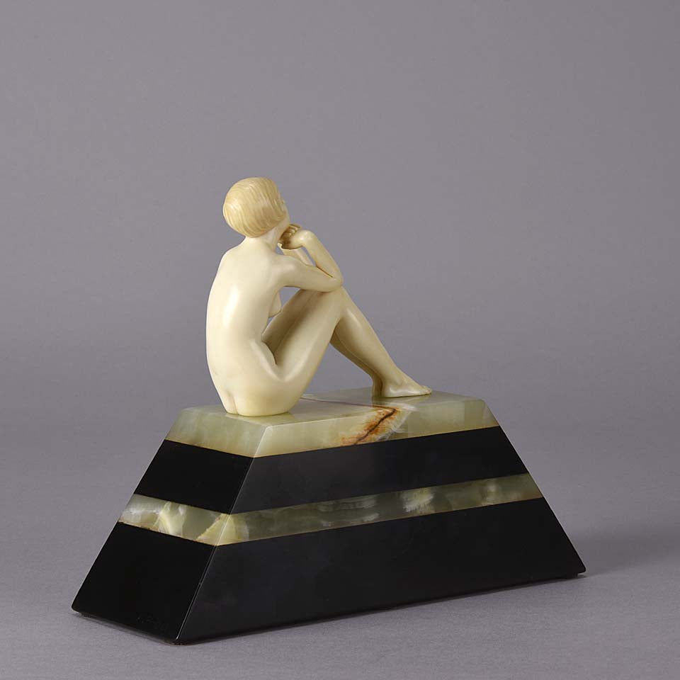 Ferdinand Preiss Thoughts - Art Deco Sculpture - Hickmet Fine Arts 