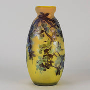 Emile Galle - Art Nouveau Glass - Galle vase - Prunus Spinosa - art nouveau glass vase – Hickmet Fine Arts