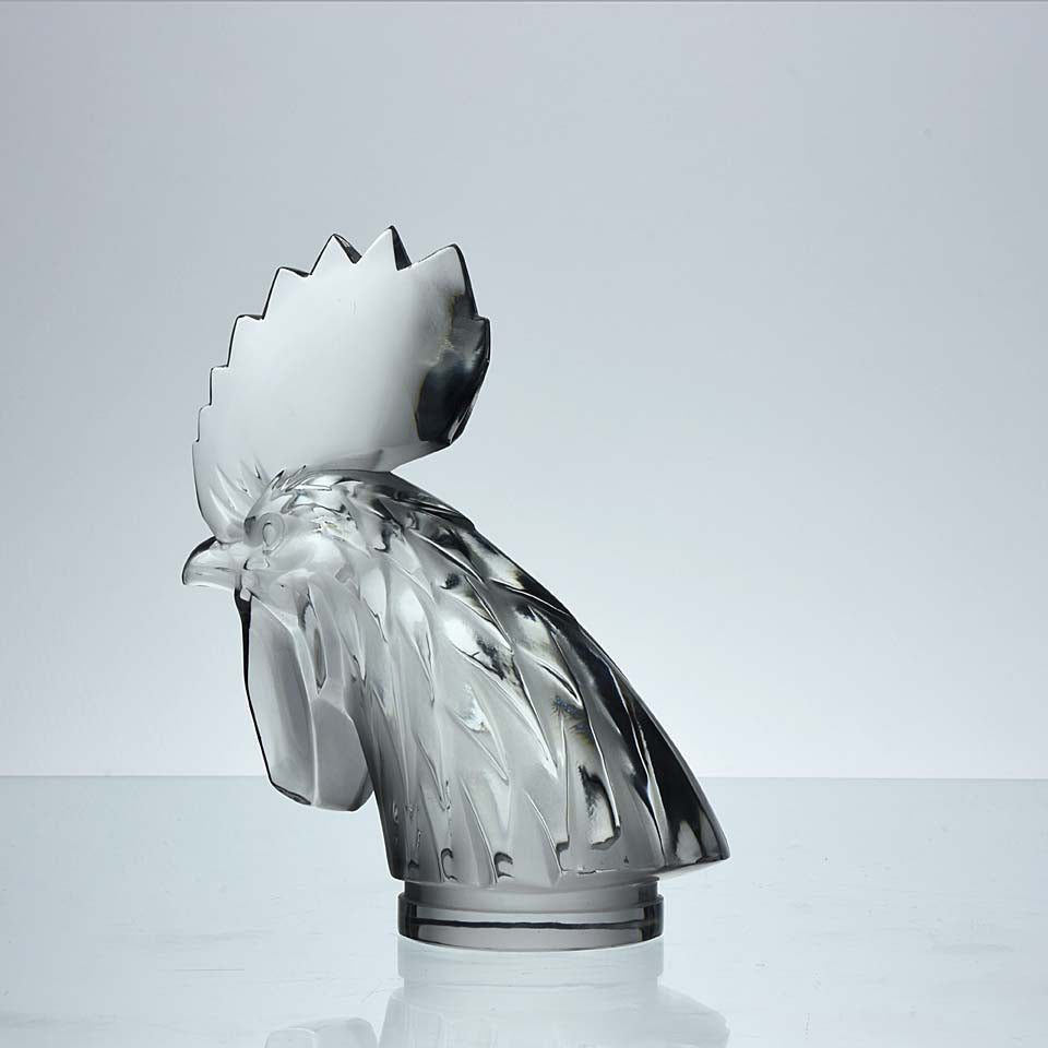 LALIQUE クリスタル 鶏 コックナン カーマスコット 置物 サイン入 LALIQUE クリスタル 鶏 コックナン カーマスコット 置物 サイン入