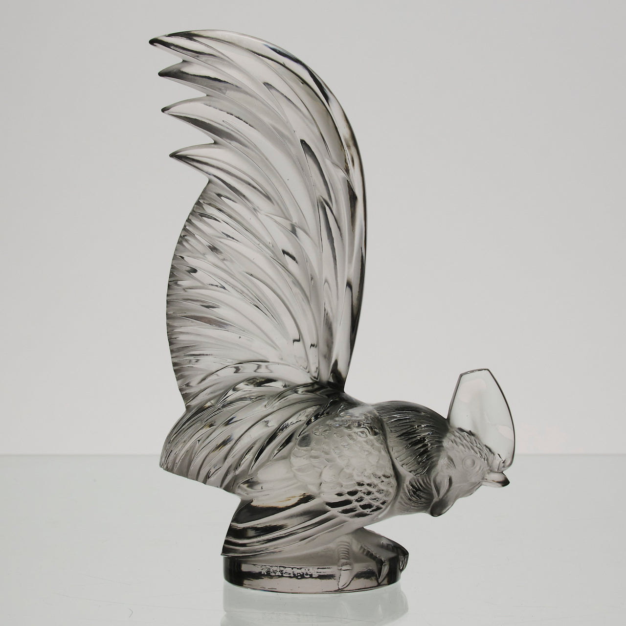 Coq Nain - Lalique Car Mascot - Art Deco Glass - Hickmet Fine Arts