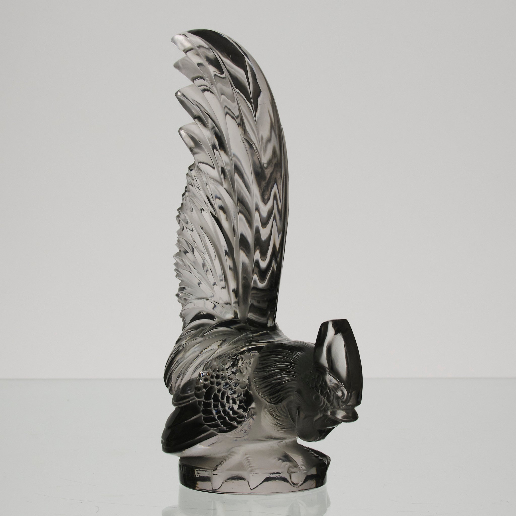 Lalique Car Mascot - Coq Nain - Art Deco Glass - Hickmet Fine Arts