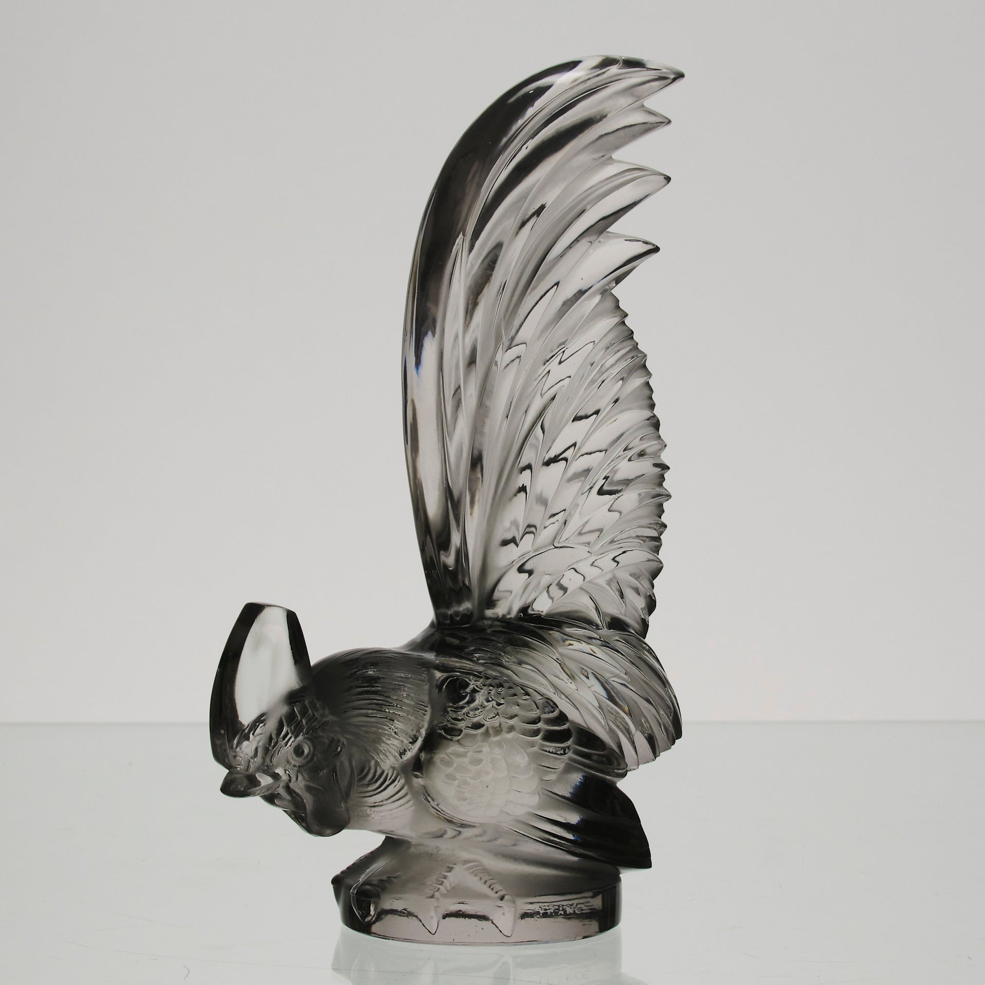 Coq Nain - Lalique Car Mascot - Art Deco Glass - Hickmet Fine Arts