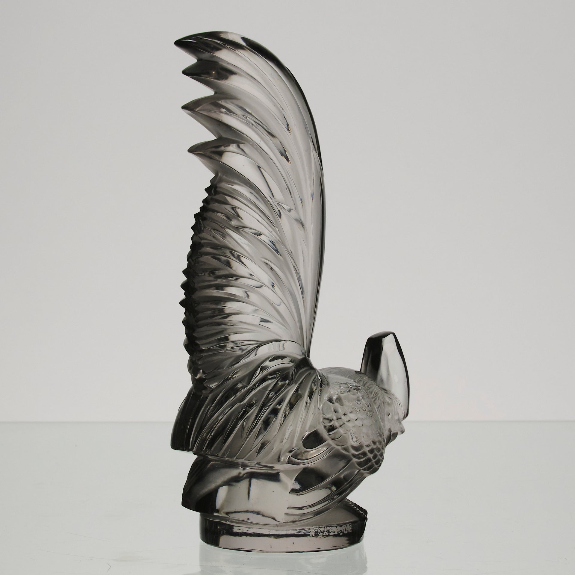Coq Nain - Lalique Car Mascot - Art Deco Glass - Hickmet Fine Arts
